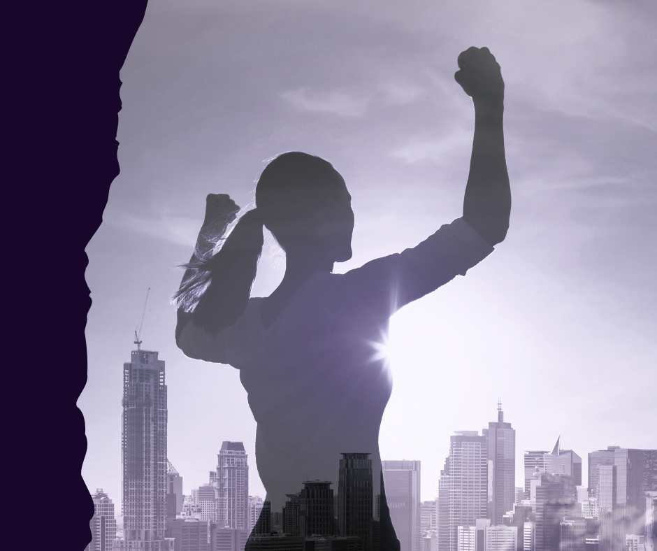 Female leader inspiring her team through influence, not control”