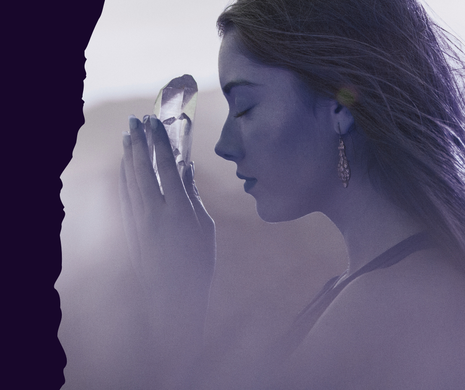Woman reconnecting with herself and healing from self-abandonment through nervous system repair.