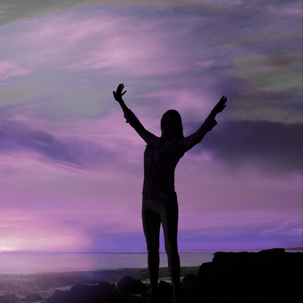 Woman practicing nervous system reset techniques for burnout recovery.