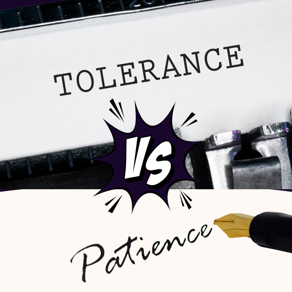 practicing breathwork to shift from tolerance to patience.