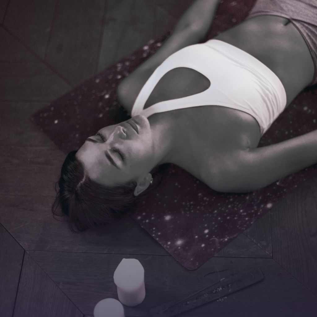 Woman balancing hormones naturally through nervous system healing instead of relying only on HRT.