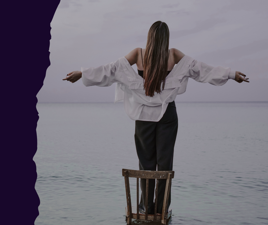 Woman replenishing micronutrients for stress recovery.